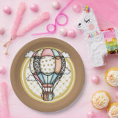 Hot Air Balloon Papieren Bordje (Feest)