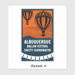 Hot Air Balloon Pilot Festival Sticker