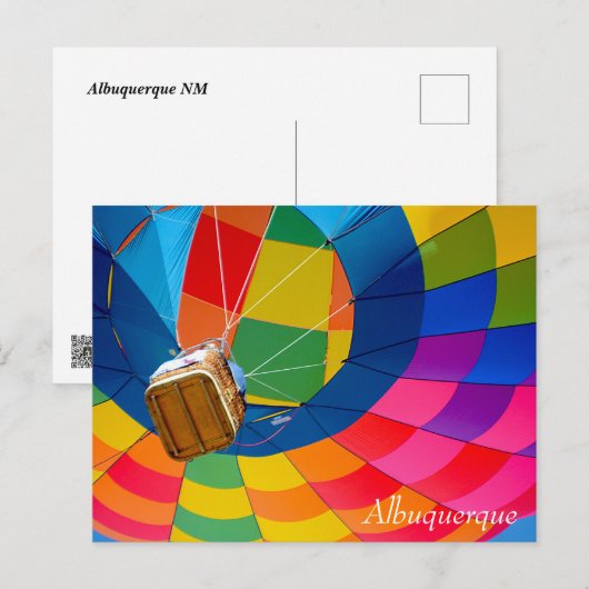 Hot Air Balloon Spectacle Briefkaart (Voorkant / Achterkant)