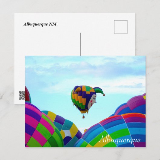 Hot Air Balloon Spectacle Briefkaart (Voorkant / Achterkant)