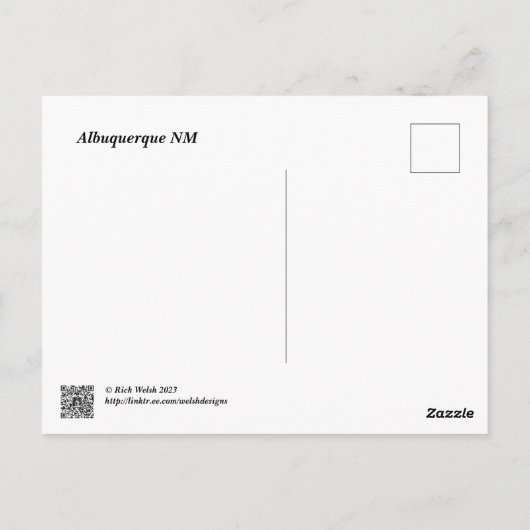 Hot Air Balloon Spectacle Briefkaart (Achterkant)