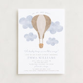 Hot Air Balloon Waterverf Baby shower Uitnodiging