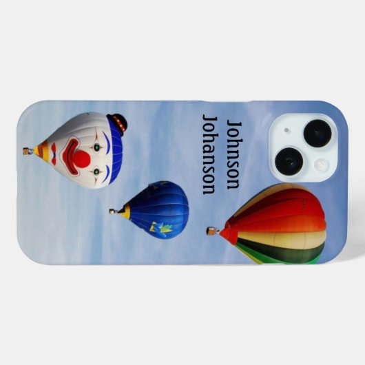 Hot Air Ballooning 3 balloons in sky  Case-Mate iPhone Case (Achterkant (horizontaal))