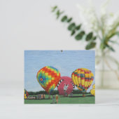 Hot Air Ballooning Mural, Danville, IL Briefkaart (Staand voorkant)