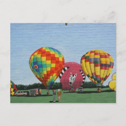 Hot Air Ballooning Mural, Danville, IL Briefkaart (Voorkant)