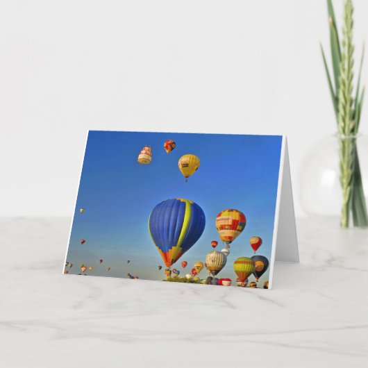 Hot air balloons Card Kaart (Voorkant)