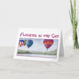 Hot Air Balloons Card Kaart