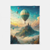 Hot Air Balloons Fleece Deken (Voorkant)