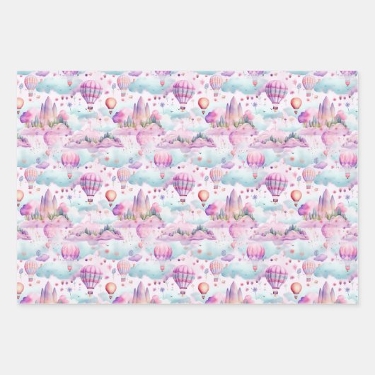 HOT AIR BALLOONS INPAKPAPIER VEL (Voorkant)