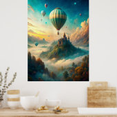 Hot Air Balloons Poster (Keuken)