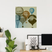 Hot Air Balloons Poster (Thuiskantoor)