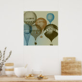 Hot Air Balloons Poster (Keuken)