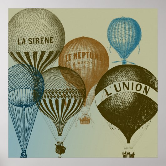 Hot Air Balloons Poster (Voorkant)