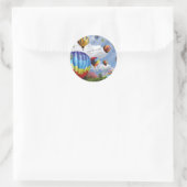 Hot Air Balloons Ronde Sticker (Tas)