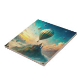 Hot Air Balloons Tegeltje (Zijkant)