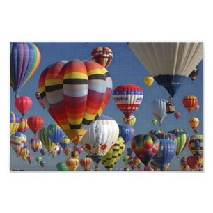 HOT AIR BALLOONS VAN SHARON SHARPE FOTO AFDRUK