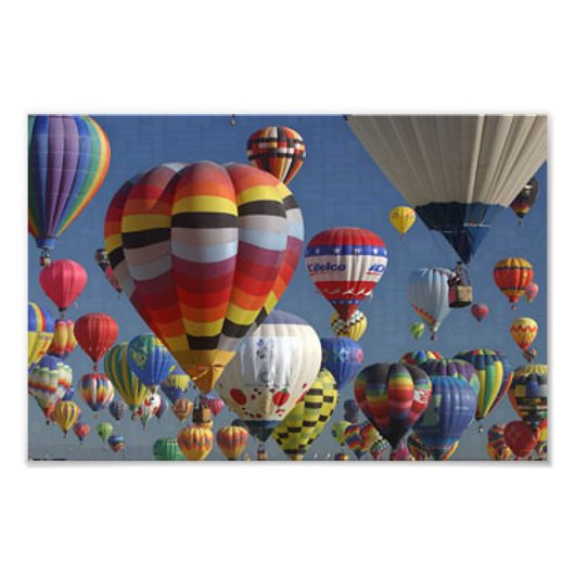 HOT AIR BALLOONS VAN SHARON SHARPE FOTO AFDRUK (Voorkant)
