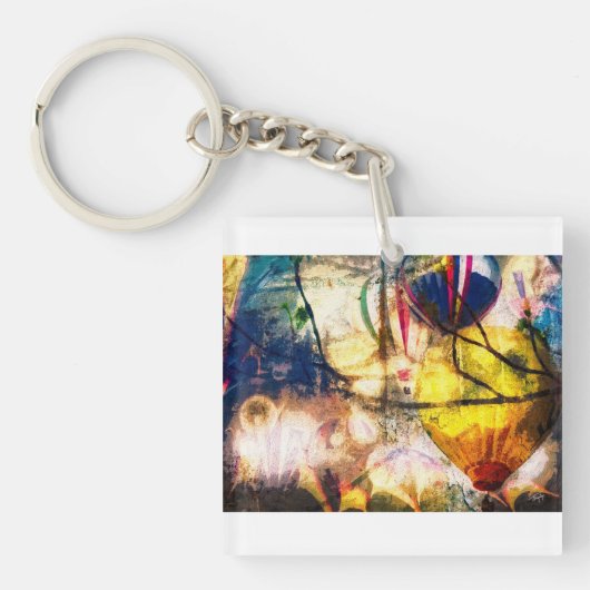 hot air baloons sleutelhanger (voorkant)