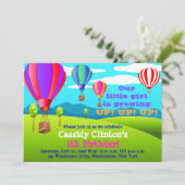 Hot Air Luchtballons 6e verjaardag Kaart (Staand voorkant)