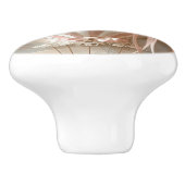 Hot Air Parisian Balloon Soft Pinks Baby Room Keramische Knop (Zijkant)