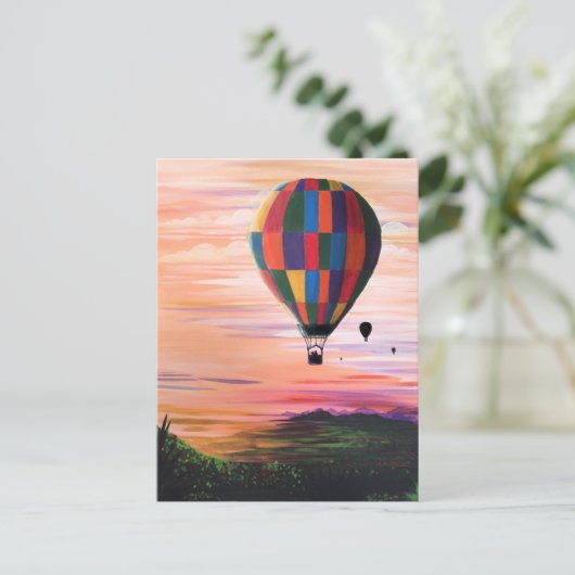 Hot-Air-reis Briefkaart (Staand voorkant)