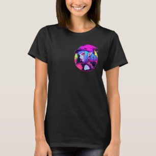 Hot alt vampier meisje tong uit over hart t-shirt