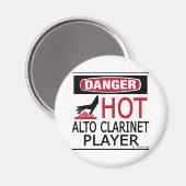 Hot-Alto Clarinet Player Magneet (Voorkant / Achterkant)
