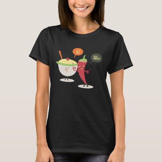 Hot and Sweet Chili Pepper Ice Cream T-shirt (Voorkant)