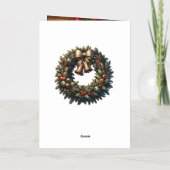 Hot Apple Cider Christmas Greeting Folie Wenskaart (Achterkant)