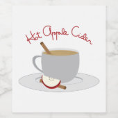 Hot Apple Cider Wijn Etiket (Enkel label)