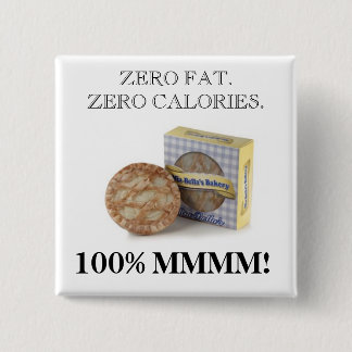 Hot Apple Pie Vierkante Button 5,1 Cm