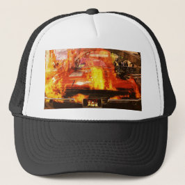 hot art classic car hat trucker pet