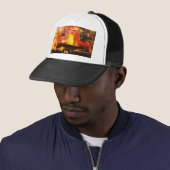 hot art classic car hat trucker pet (In situ)