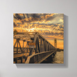 Hot August Sunset Canvas Afdruk