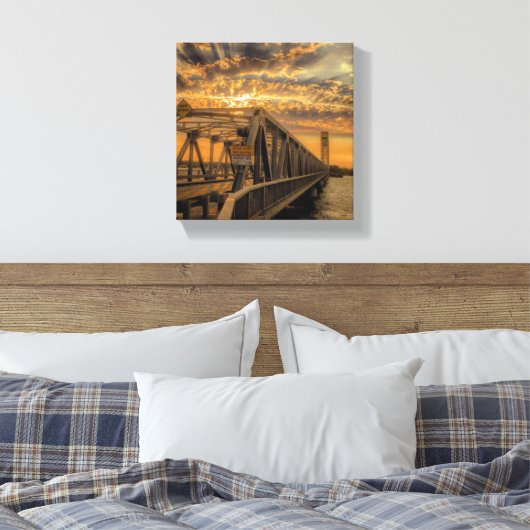 Hot August Sunset Canvas Afdruk (Insitu (Slaapkamer))