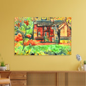 Hot Autumn Day in Wales op canvas (Insitu (Woonkamer))