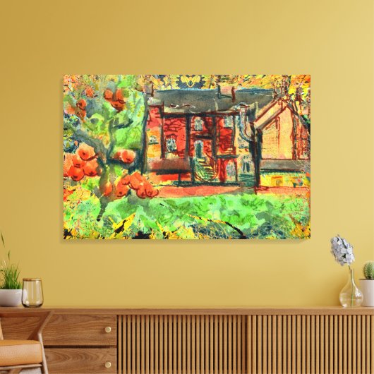 Hot Autumn Day in Wales op canvas (Insitu (Woonkamer))