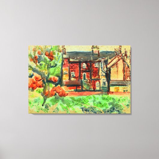 Hot Autumn Day in Wales op canvas (Voorkant)