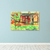 Hot Autumn Day in Wales op canvas (Insitu (Houten vloer))