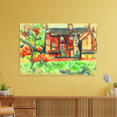 Hot Autumn Day in Wales op canvas (Insitu (Woonkamer))