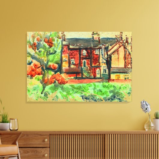 Hot Autumn Day in Wales op canvas (Insitu (Woonkamer))