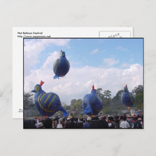 Hot-ballonfestival Briefkaart (Voorkant / Achterkant)