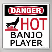 Hot Banjo Player Poster (Voorkant)