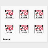 Hot Banjo Player Ronde Sticker (Vel)