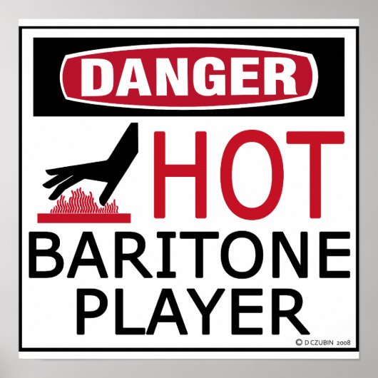 Hot-Baritone-speler Poster (Voorkant)