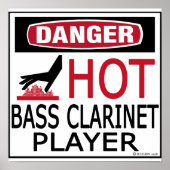 Hot-Bass Clarinet Player Poster (Voorkant)