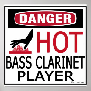 Hot-Bass Clarinet Player Poster