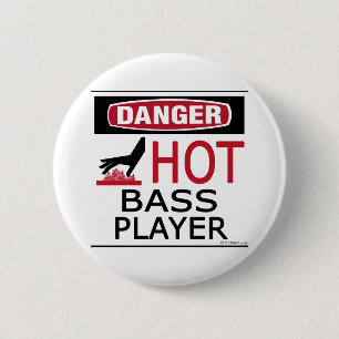 Hot Bass Player Ronde Button 5,7 Cm