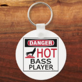 Hot Bass Player Sleutelhanger (Voorkant)