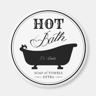 hot-bath zwart-wit badkamer magneet